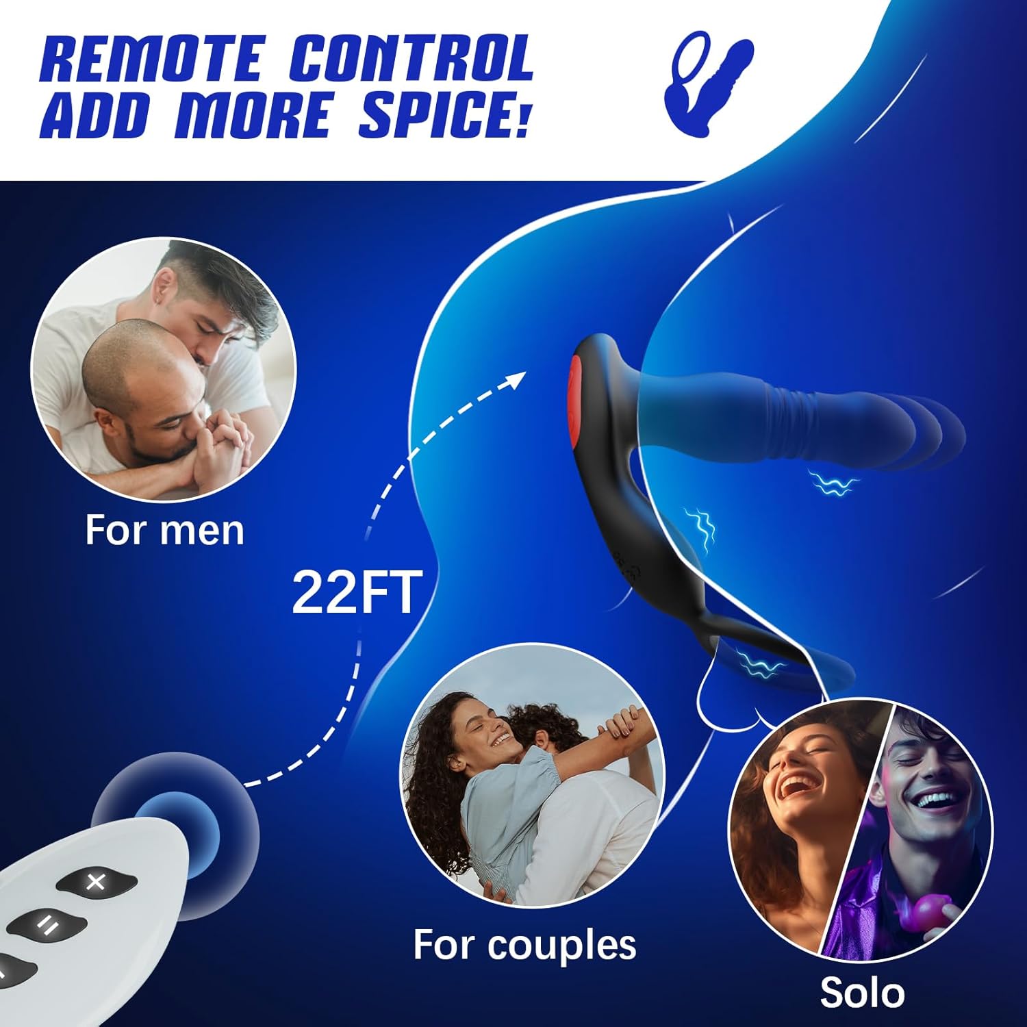 BoldSway Ergonomic Remote Control Prostate Massager