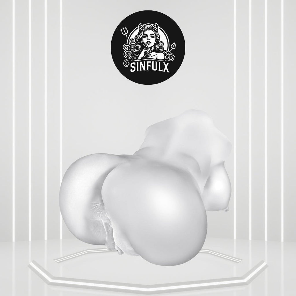 CurvyVision Transparent BBW Sex Doll Stroker