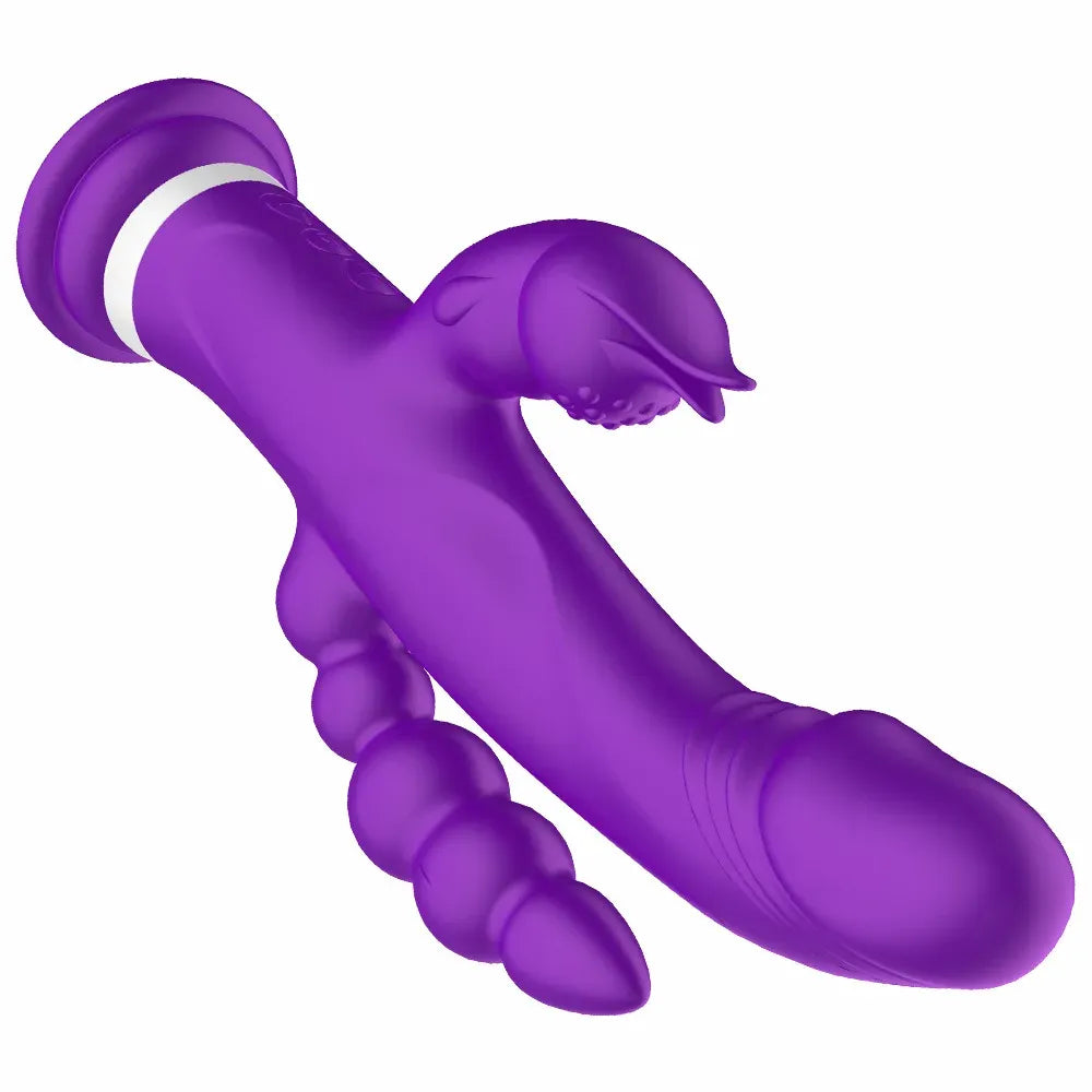 3 In 1 G Spot Rabbit Vibrator for Women Powerful Pleasure Toy