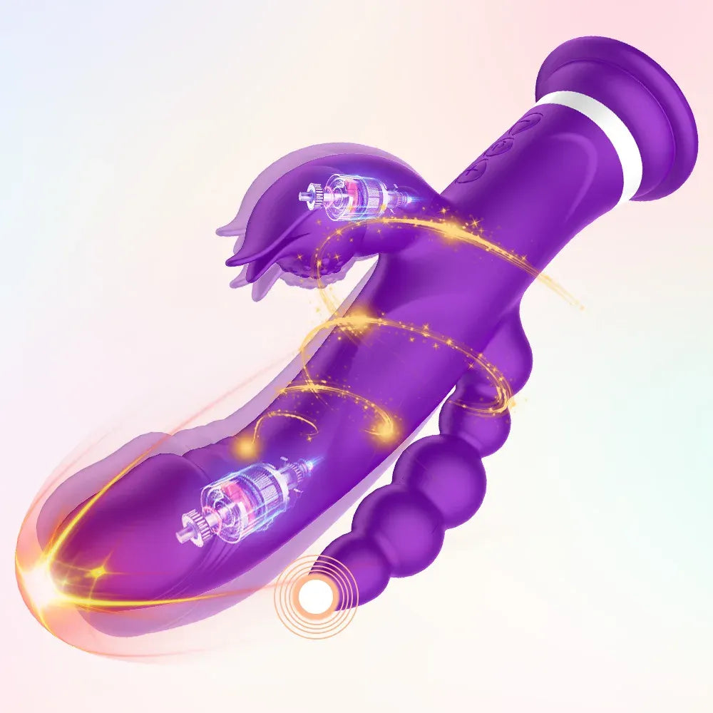 3 In 1 G Spot Rabbit Vibrator for Women Powerful Pleasure Toy