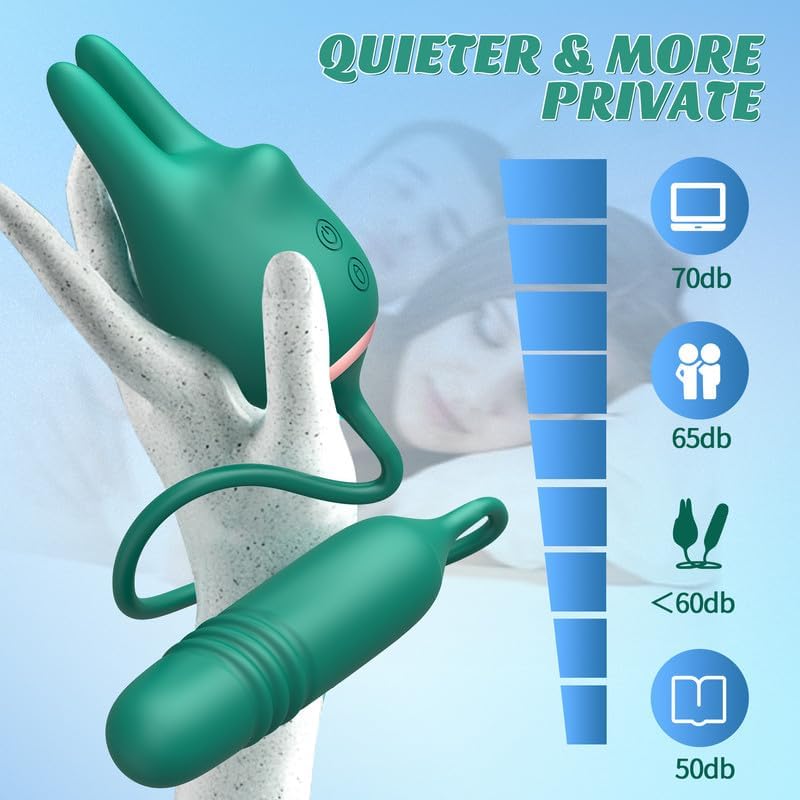 LustRabbit Thrusting Dildo Clitoral Vibrator