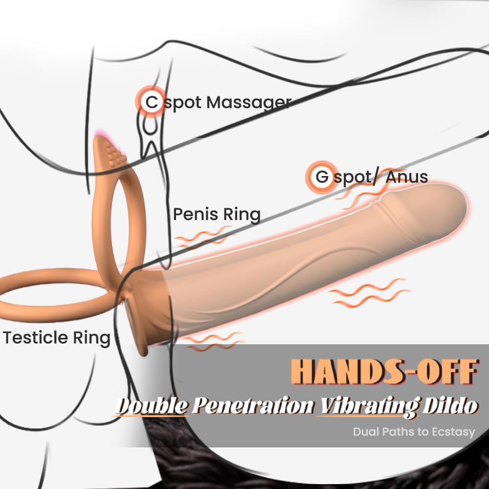 GildedReverie Dual Penetration Dildo Penis Ring
