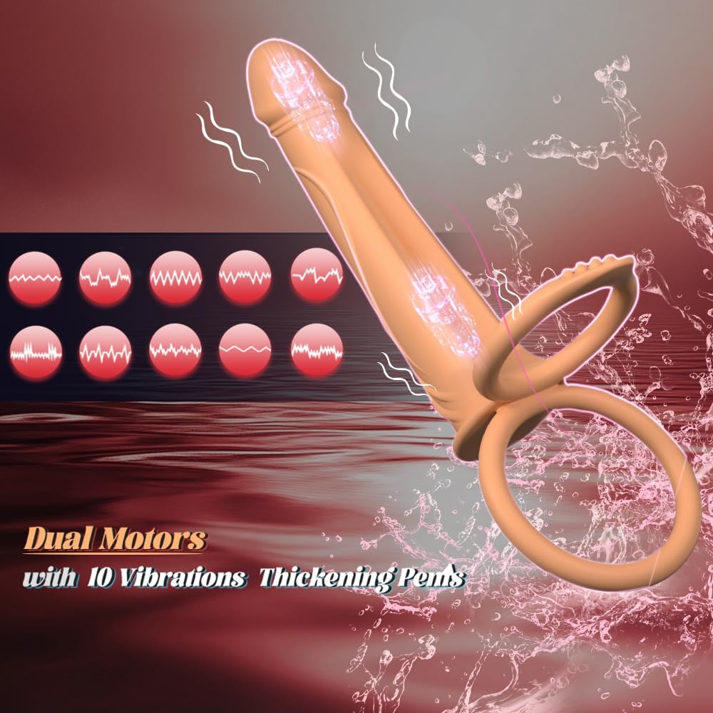 GildedReverie Dual Penetration Dildo Penis Ring