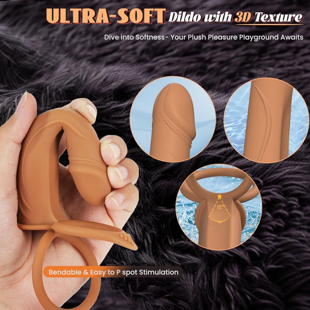 GildedReverie Dual Penetration Dildo Penis Ring