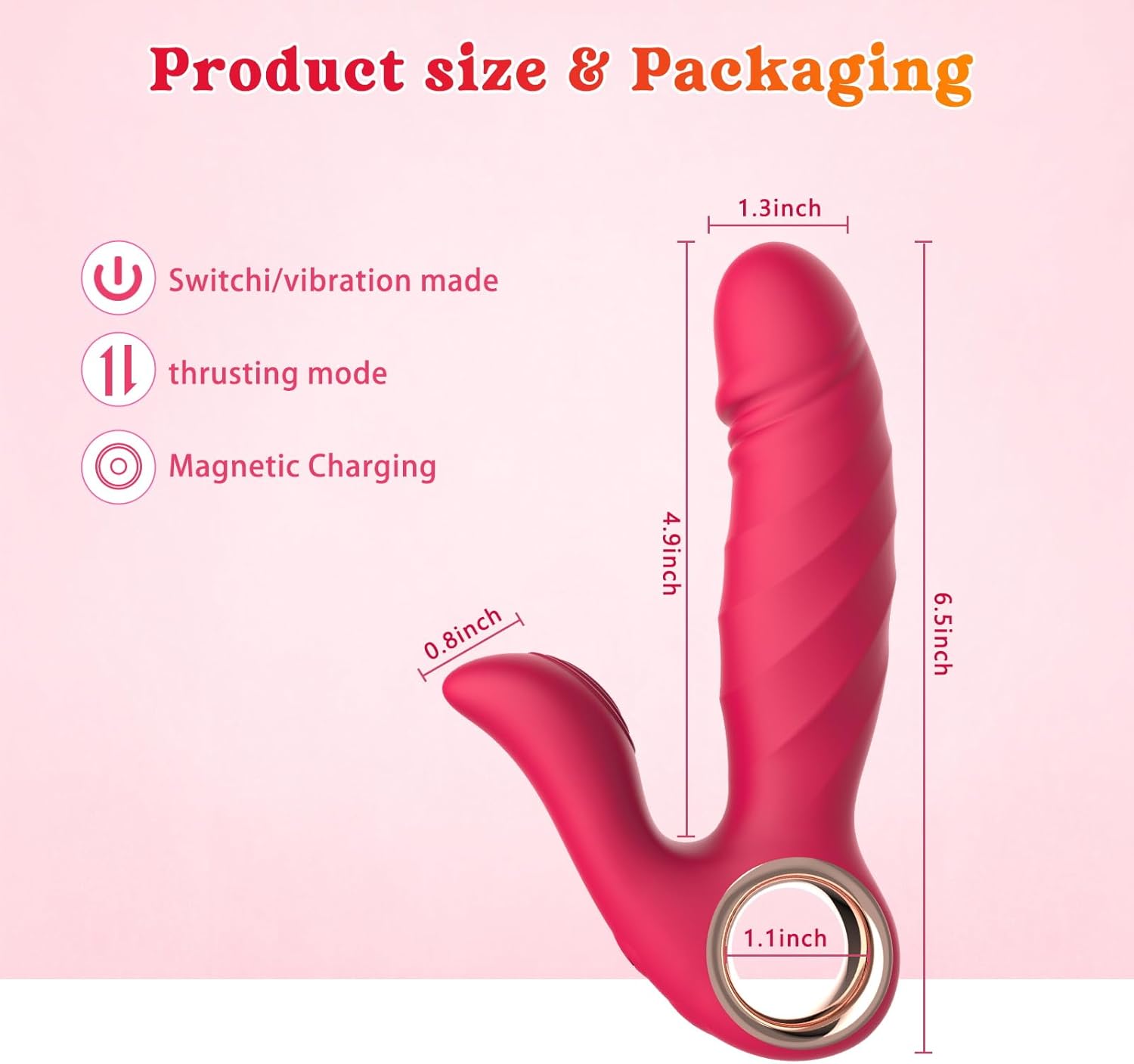 DualMotion 2-in-1 Thrusting & Vibrating G-Spot Clitoral Vibrator | Waterproof & Quiet