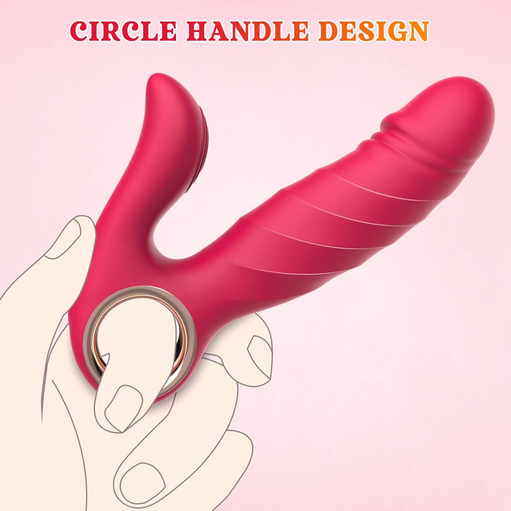 DualMotion 2-in-1 Thrusting & Vibrating G-Spot Clitoral Vibrator | Waterproof & Quiet