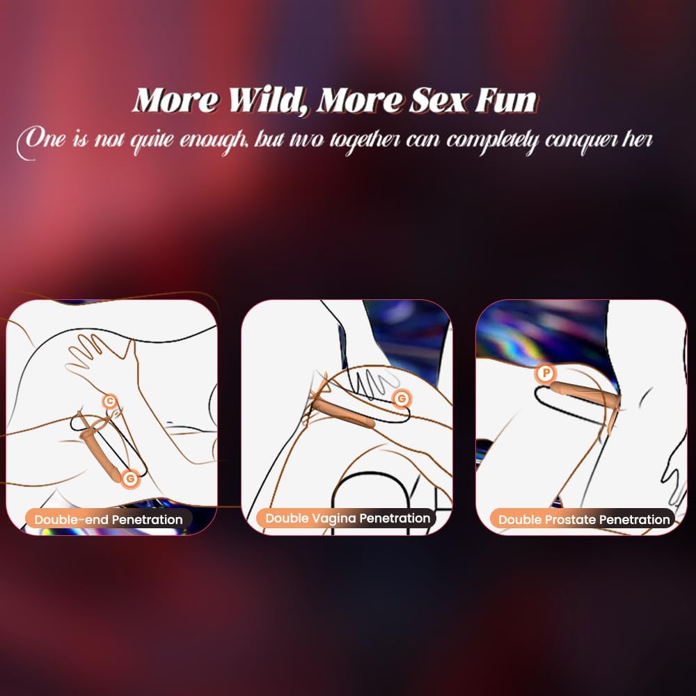 GildedReverie Dual Penetration Dildo Penis Ring