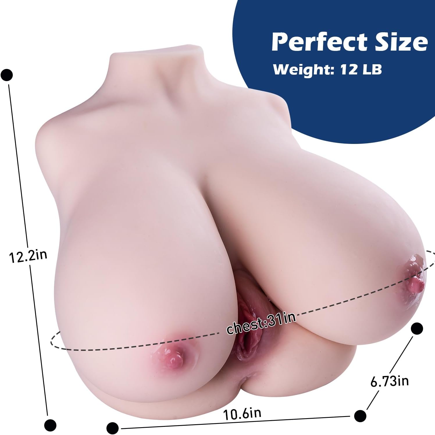 AuroraBelle Realistic 3-in-1 Sex Doll Masturbator