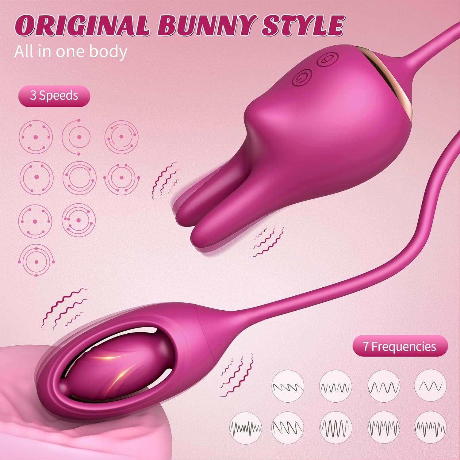 PleasureRabbit Inserted Vibrations Clitoral Stimulator