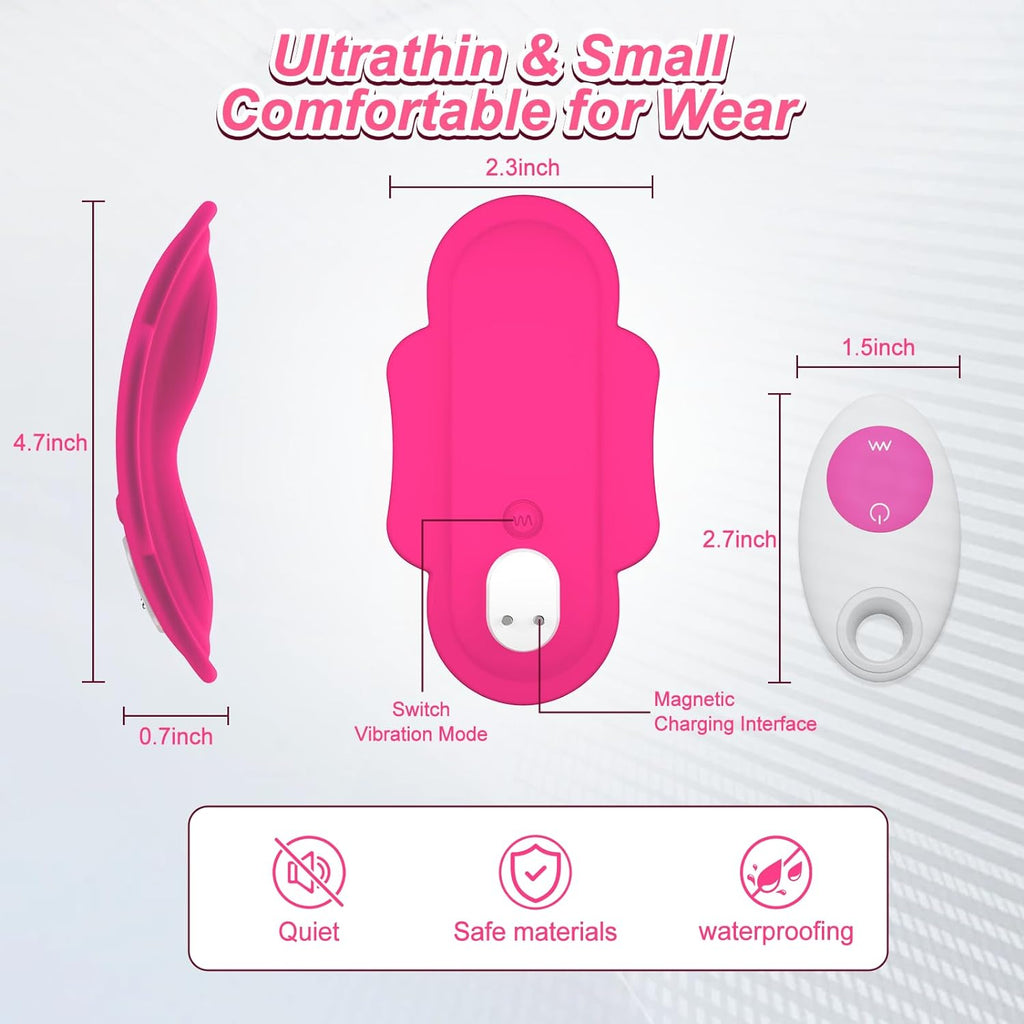 EuphoriaWear Wearable Panty Vibrator with App & Remote Control