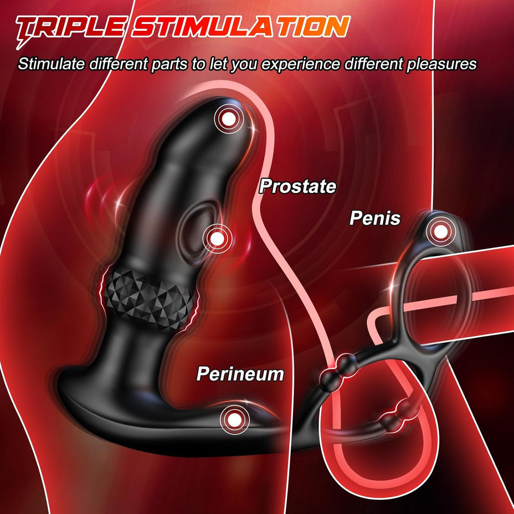 WraithSpike Vibrating Prostate Massager Penis Ring