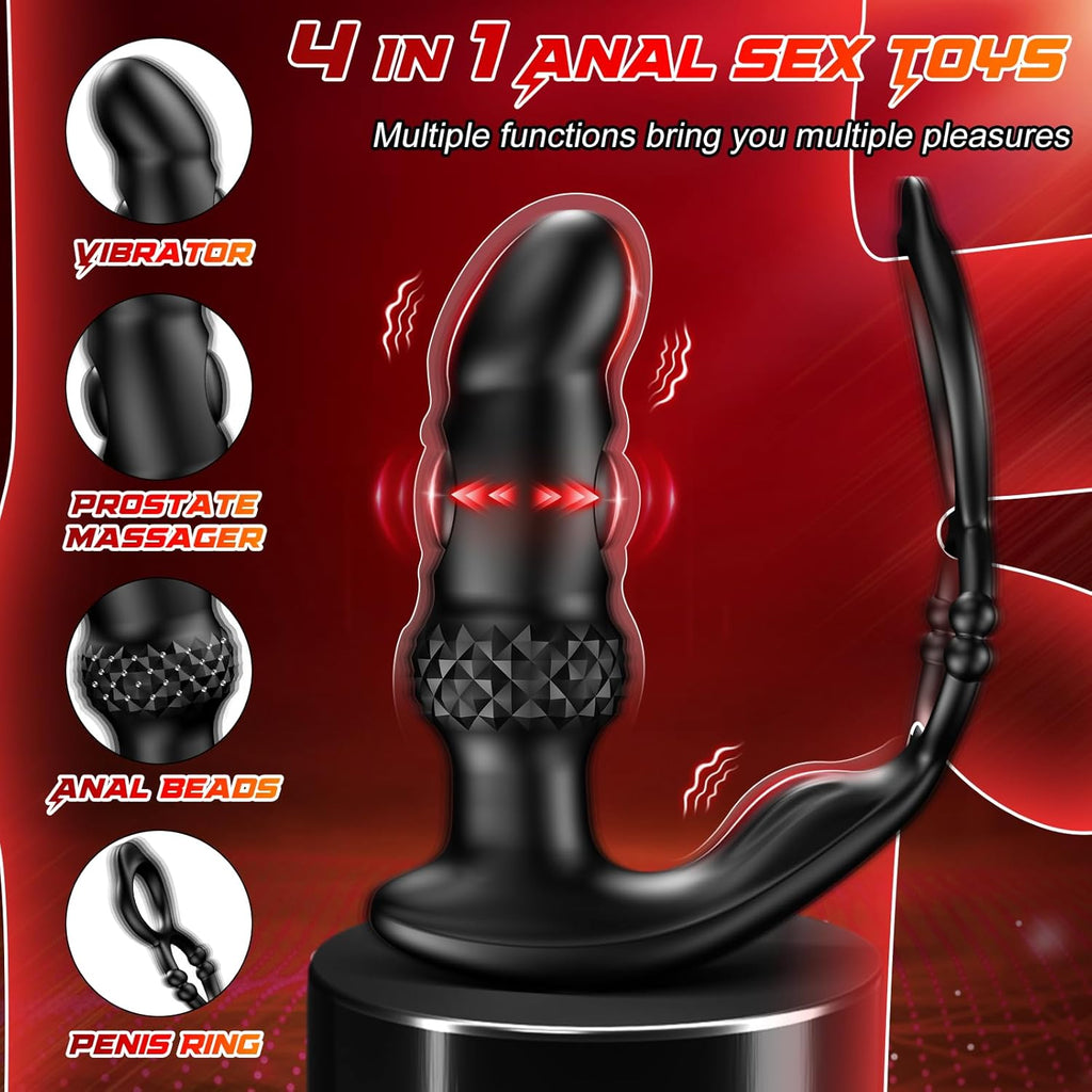 WraithSpike Vibrating Prostate Massager Penis Ring