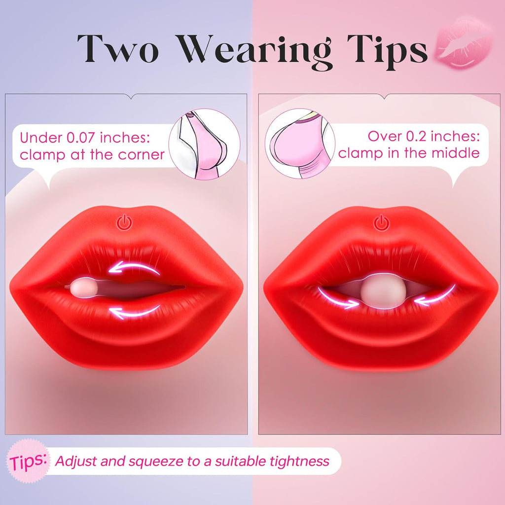 SirenKiss 9 Vibrations Remote Control Nipple Clamps