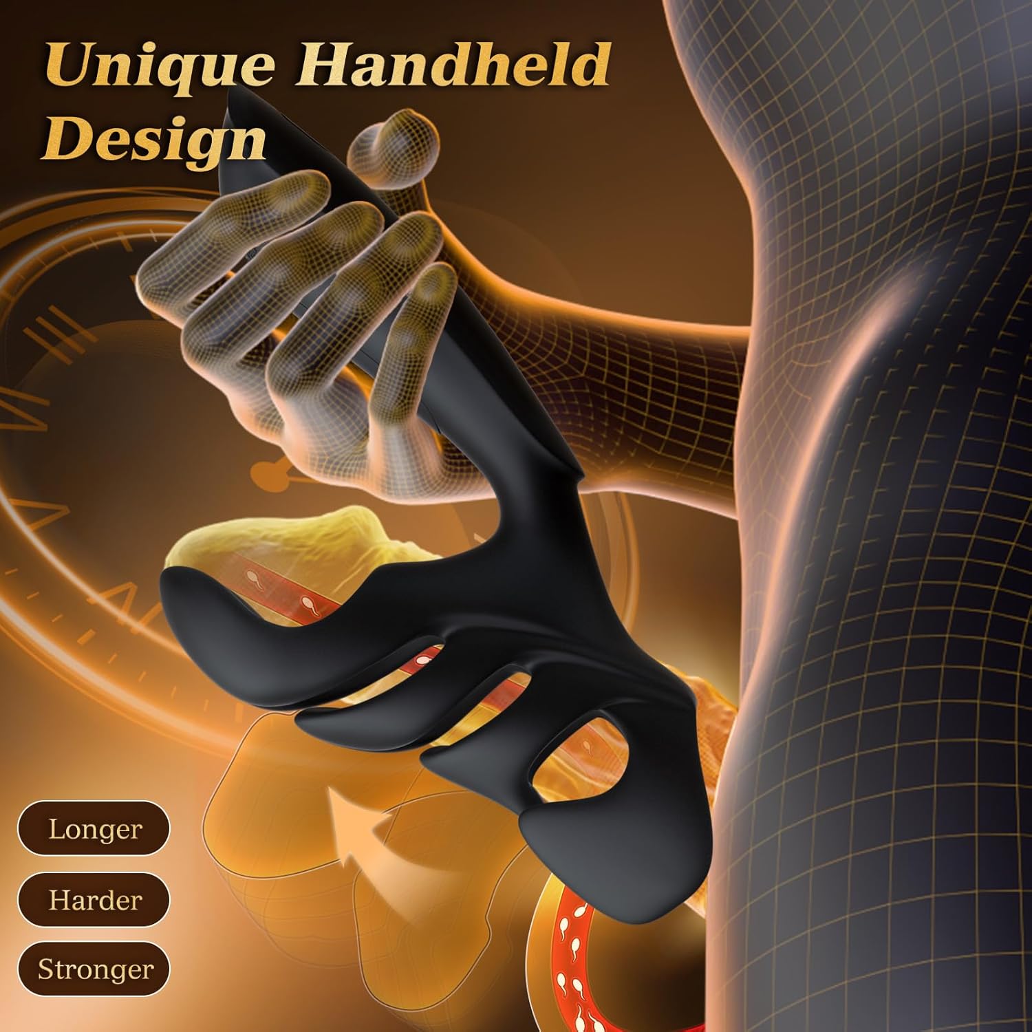 MasterTremor 10-Mode Vibrating Penis Stroker for Men