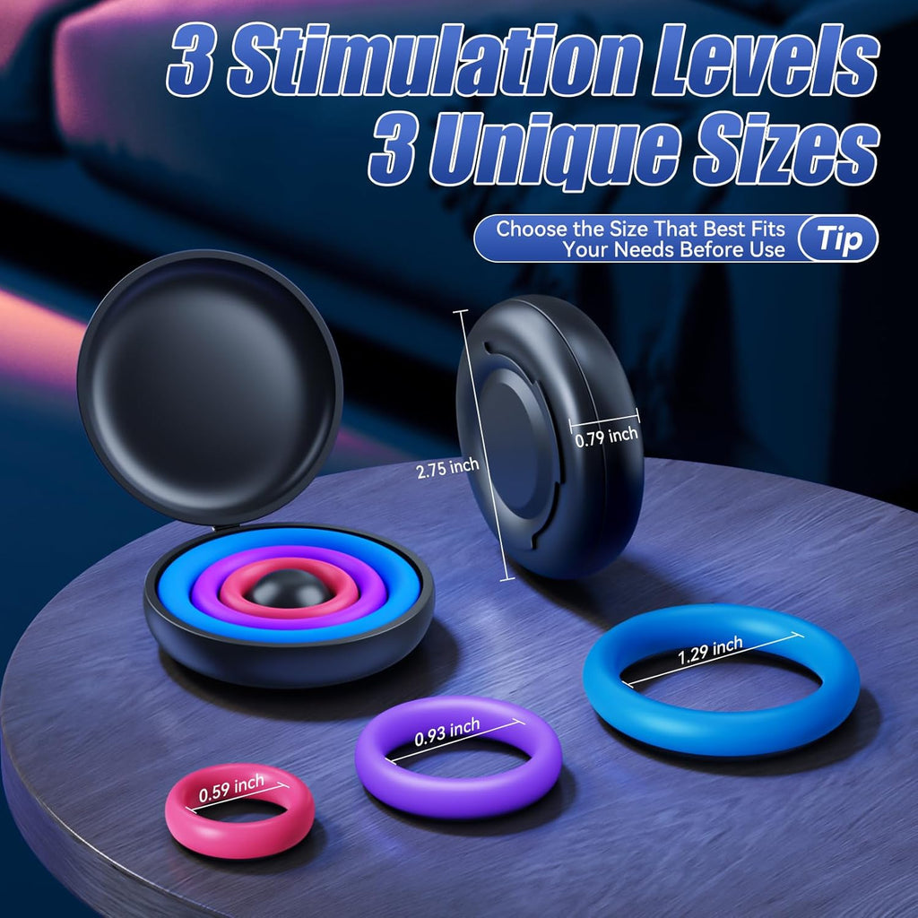 HaloGrace Silicone Penis Ring Set