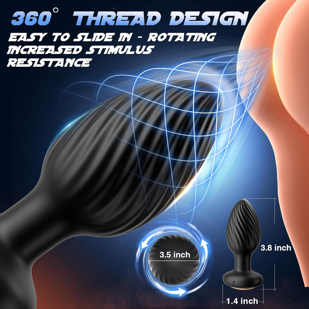 TemptTease 360° Rotation Swirl Anal Plug