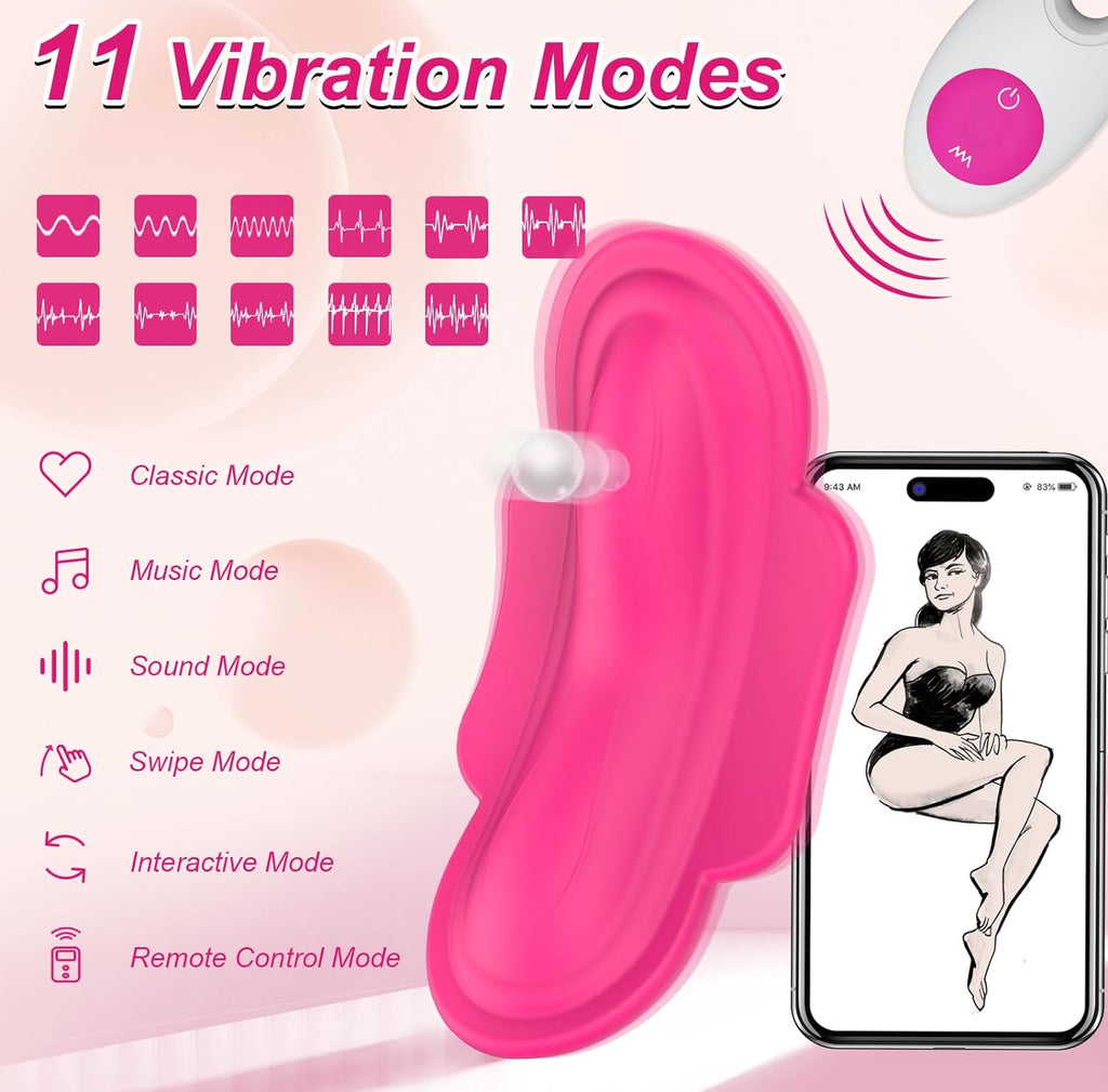 EuphoriaWear Wearable Panty Vibrator with App & Remote Control