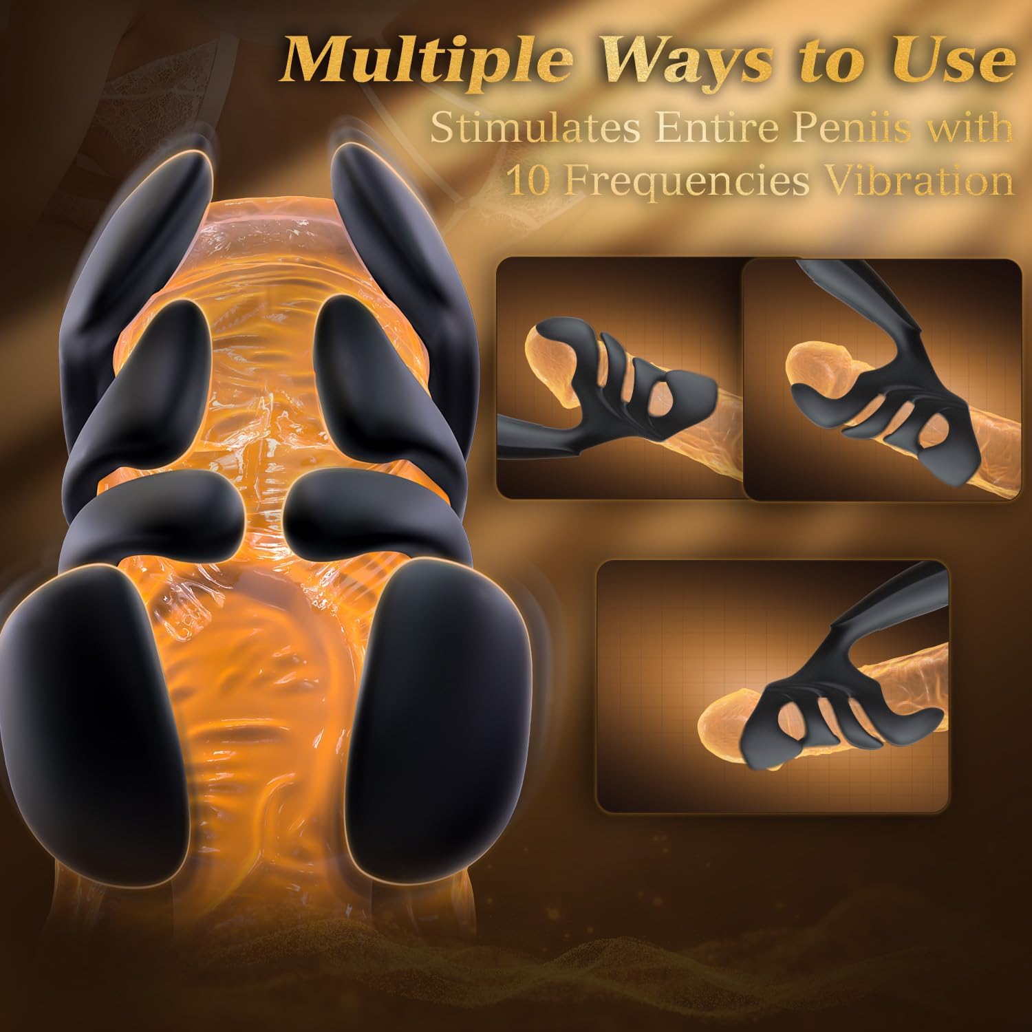 MasterTremor 10-Mode Vibrating Penis Stroker for Men