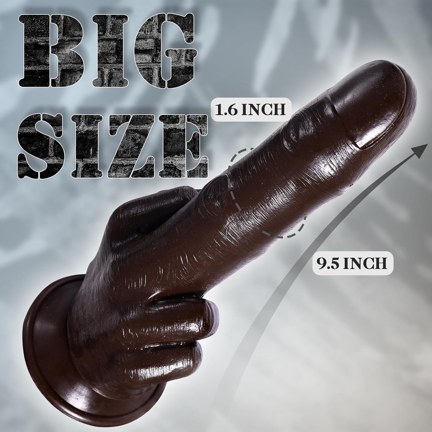 CraveTorque 9.2" Middle Finger Dildo