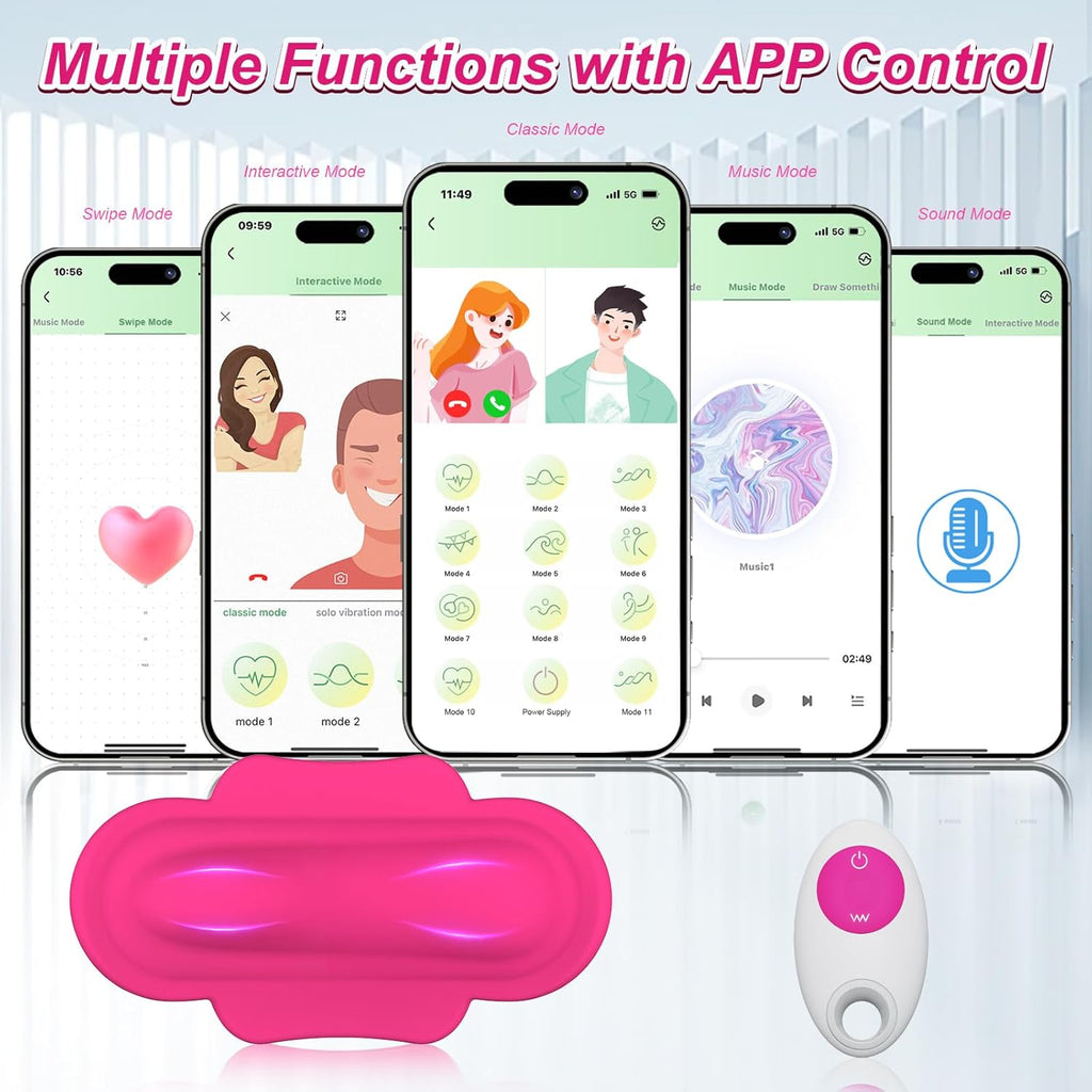 EuphoriaWear Wearable Panty Vibrator with App & Remote Control