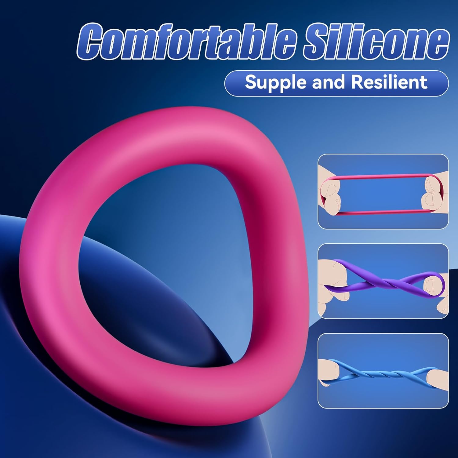 HaloGrace Silicone Penis Ring Set