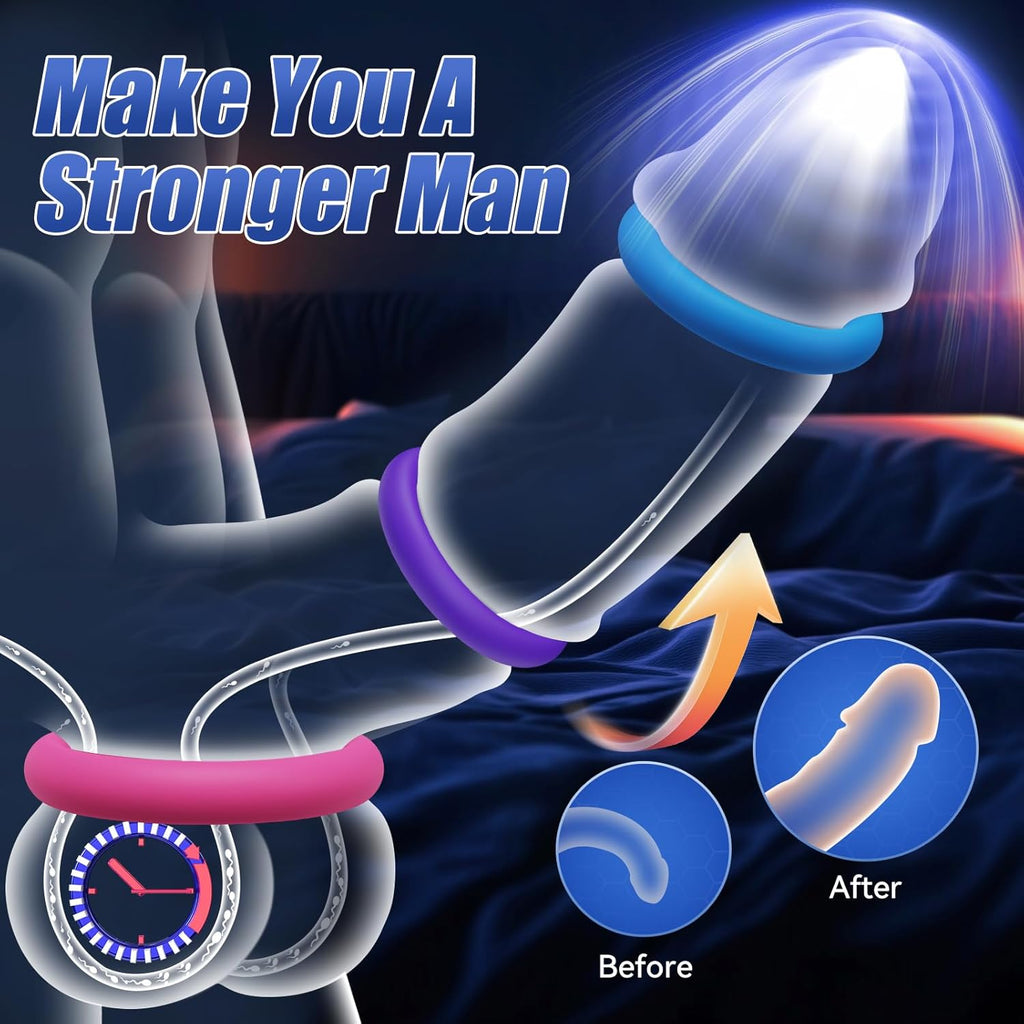 HaloGrace Silicone Penis Ring Set