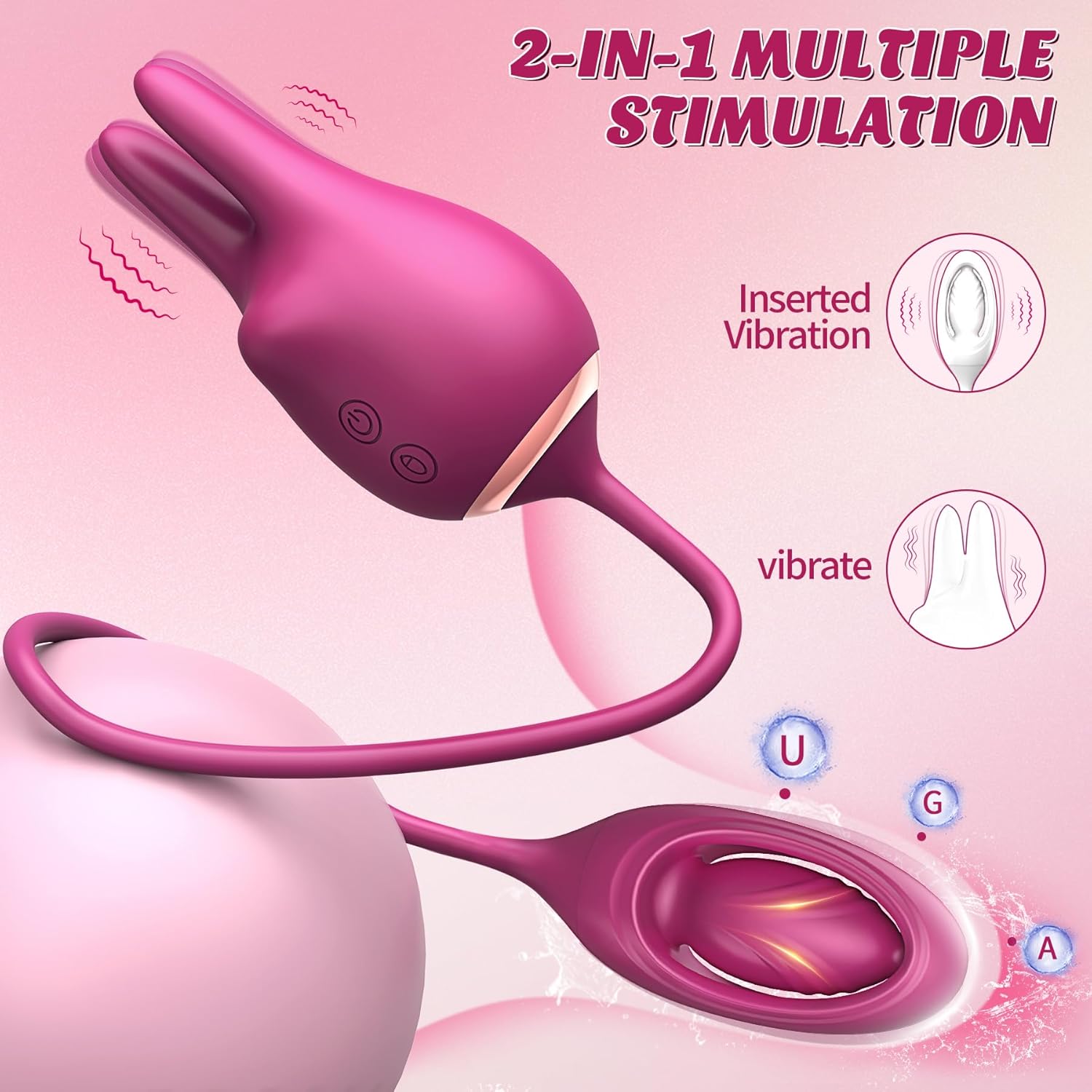 PleasureRabbit Inserted Vibrations Clitoral Stimulator