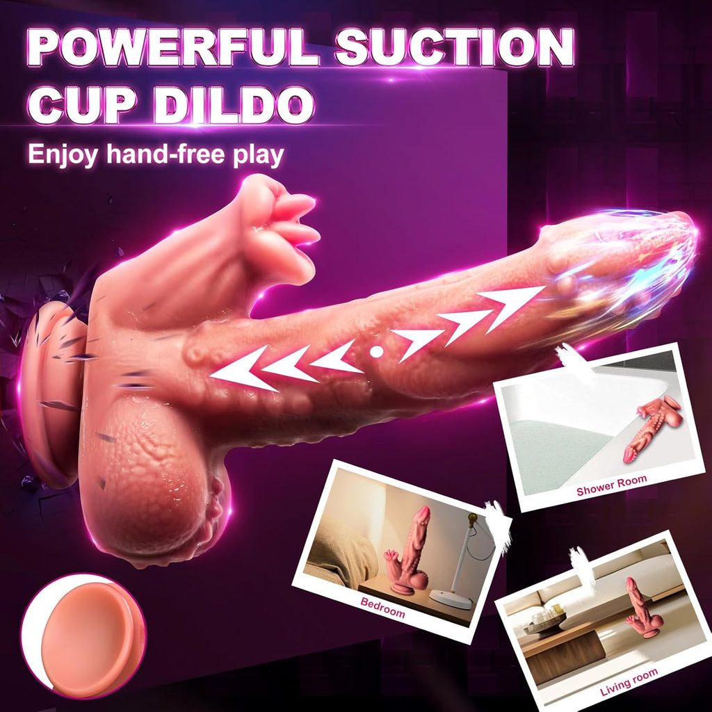 OctoRipple 6-in-1 Monster Tentacle Thrusting Dildo | Fantasy Vibrator, Heating, Remote Control