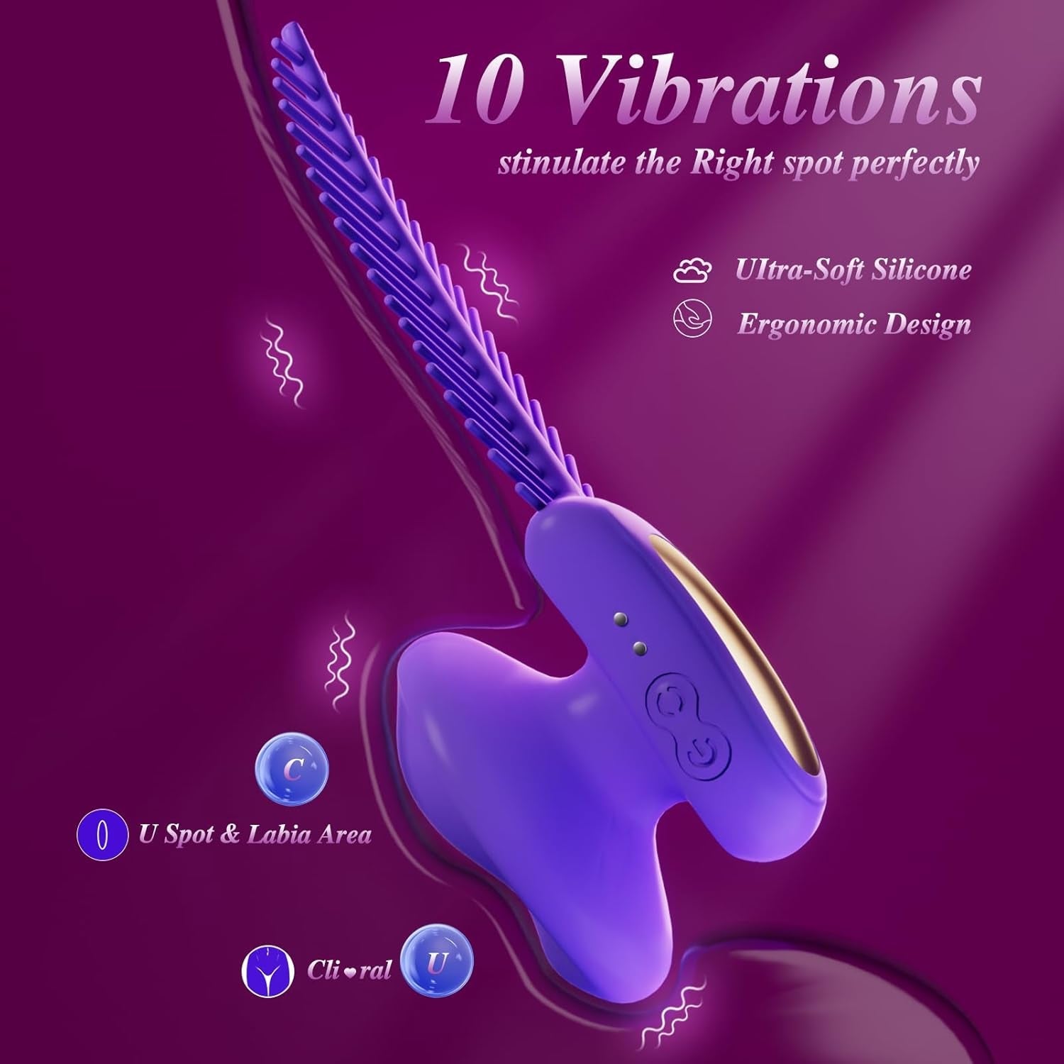 MoonSway Finger Clit & Nipple Vibrator