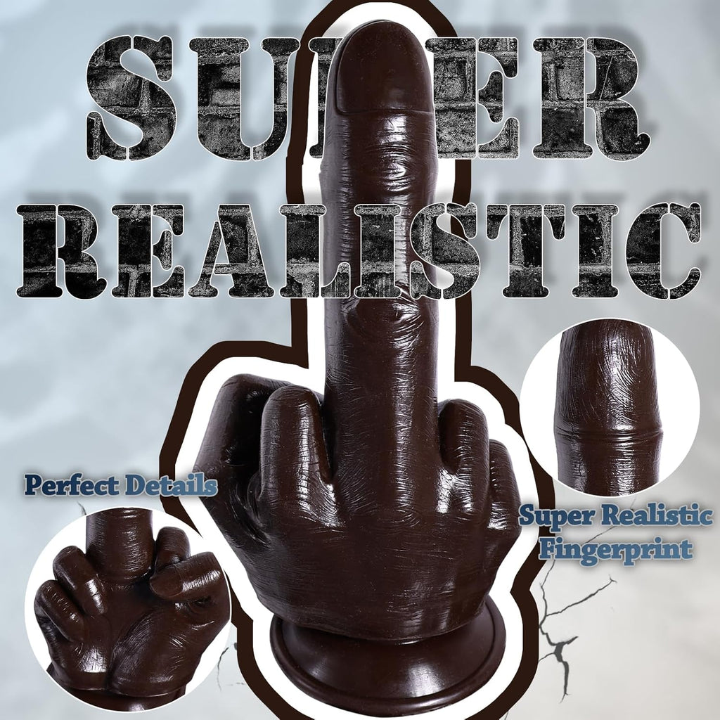 CraveTorque 9.2" Middle Finger Dildo