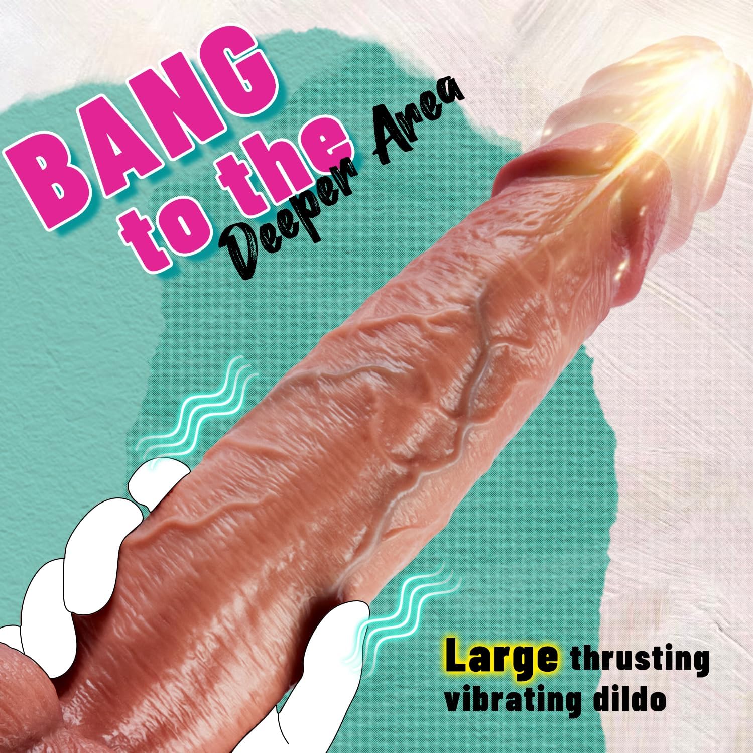 PrimeThrust 10.43" Long Thrusting Vibrating Dildo