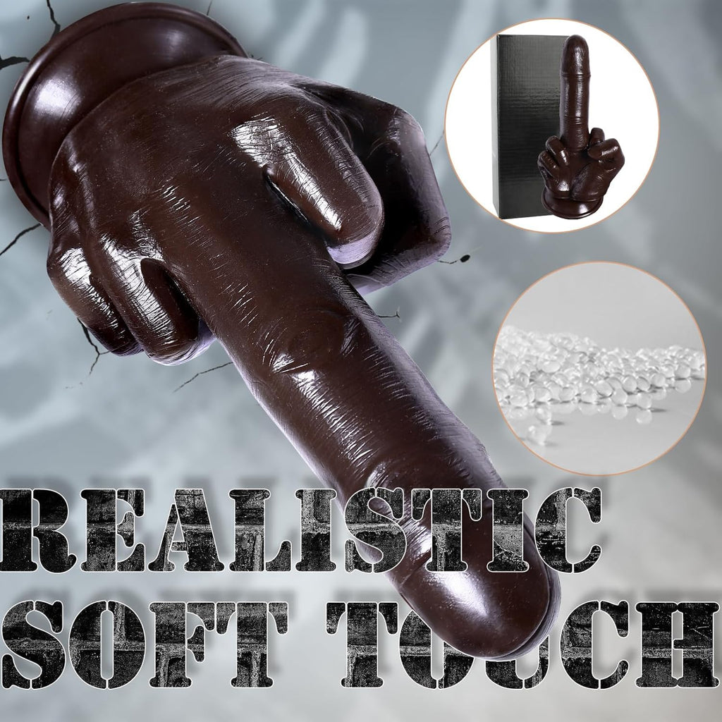 CraveTorque 9.2" Middle Finger Dildo