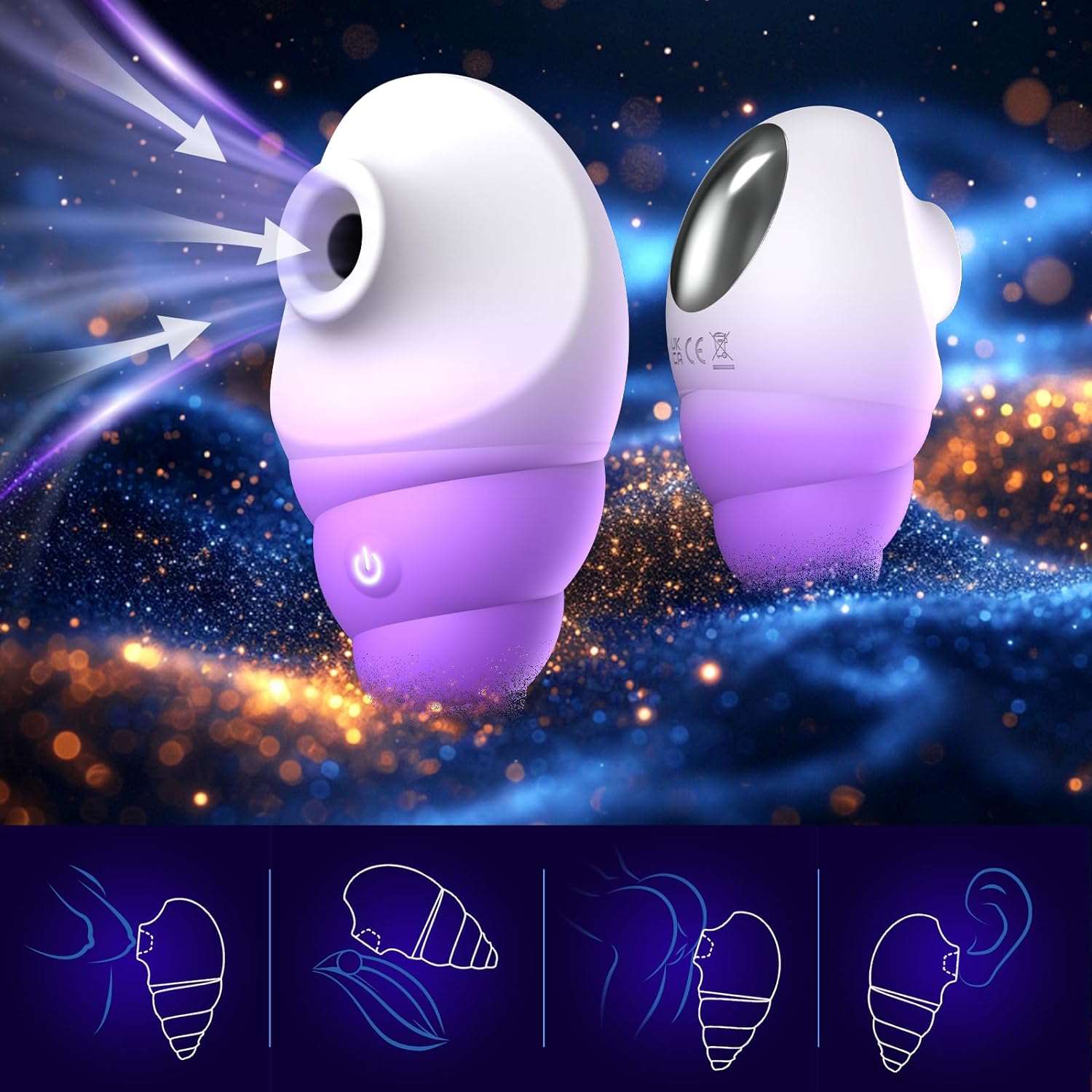 Conch-Shaped Clit Power Suction Vibrator