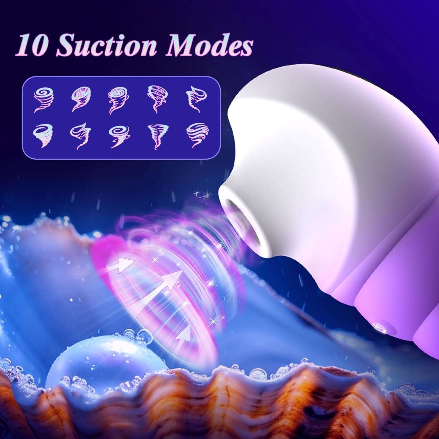 Conch-Shaped Clit Power Suction Vibrator