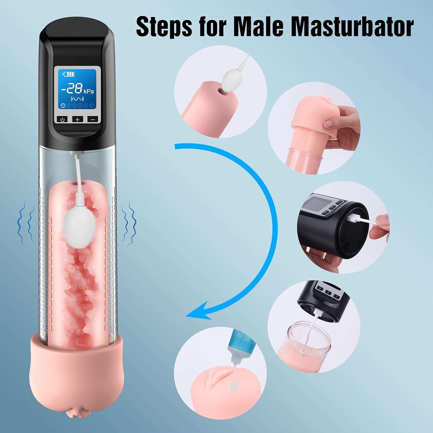 BlissSleeve Electric Vacuum Vibrating Penis Pump