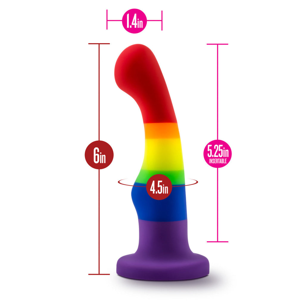 Blush Avant P1 Artisan 6-Inch Curved G-Spot Dildo with Suction Cup Base