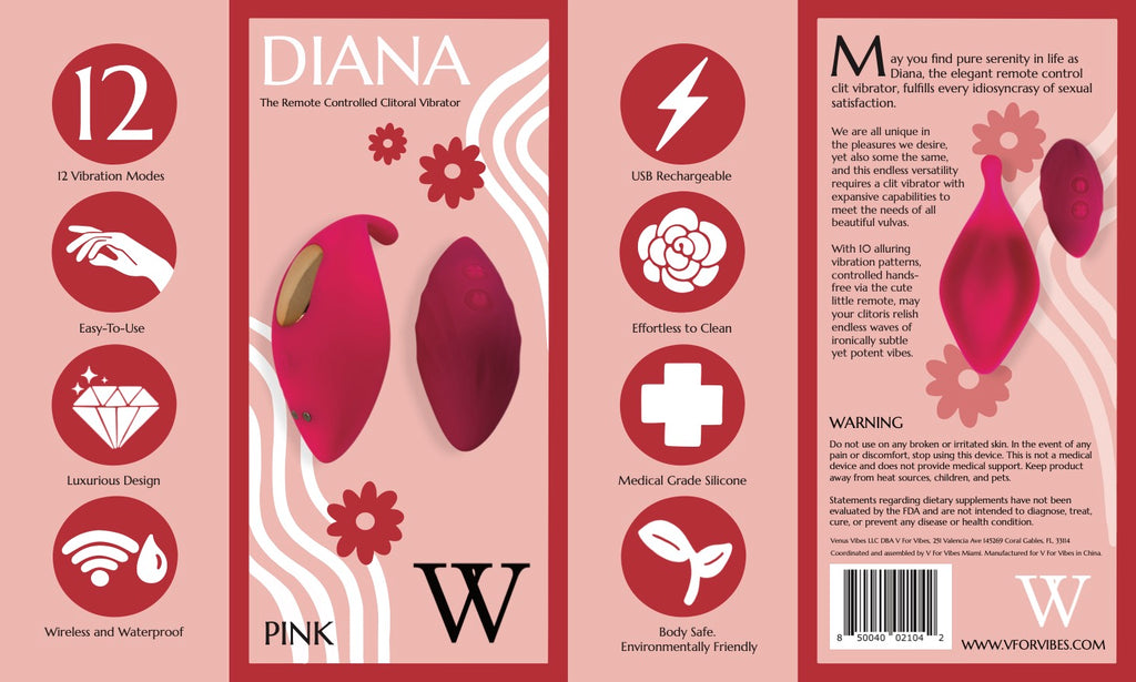 Remote Control Clit Vibrator - Clit Massager Diana | V FOR VIBES