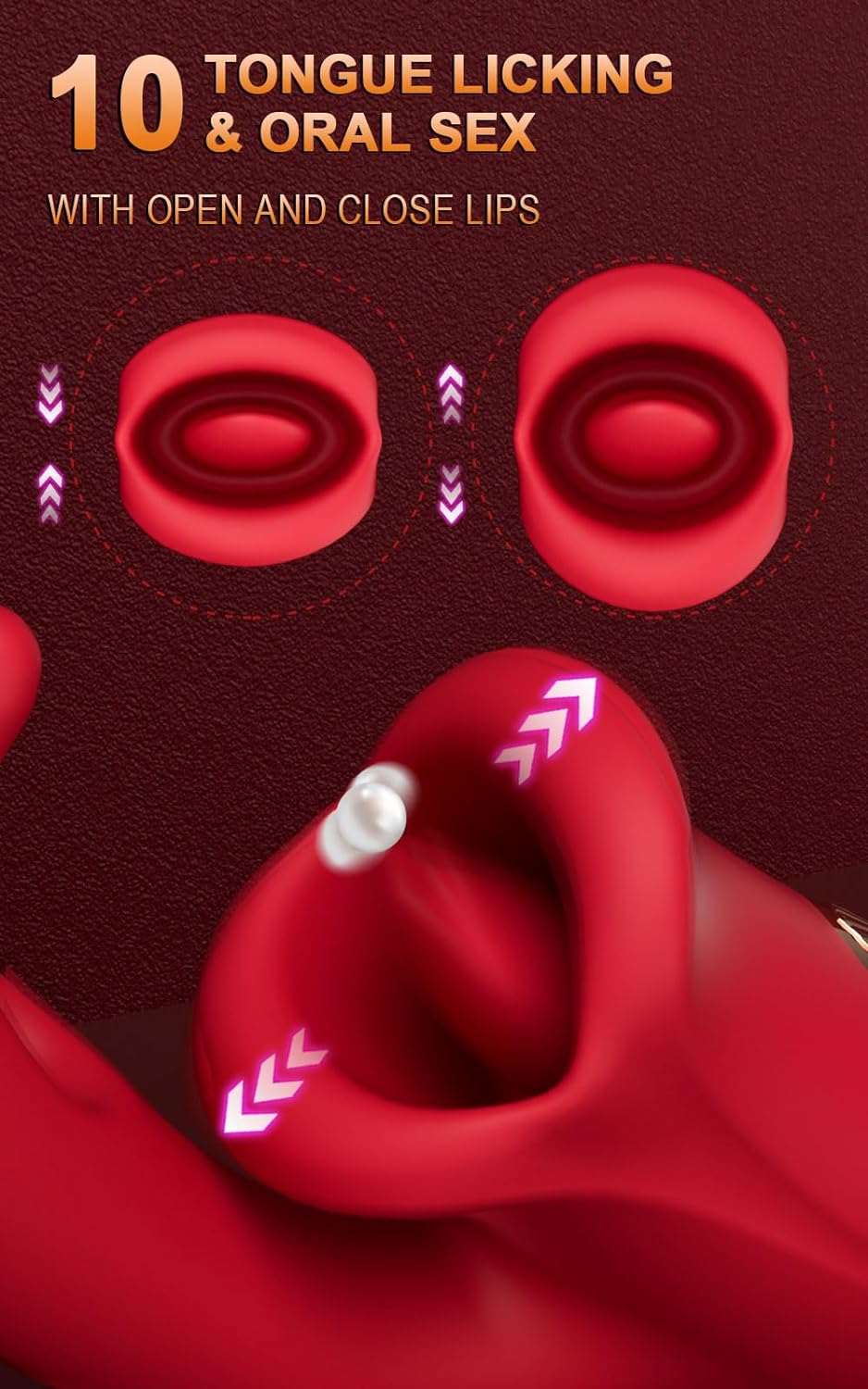 Dual-Stimulation Clitoral and G-Spot Vibrator Dildo