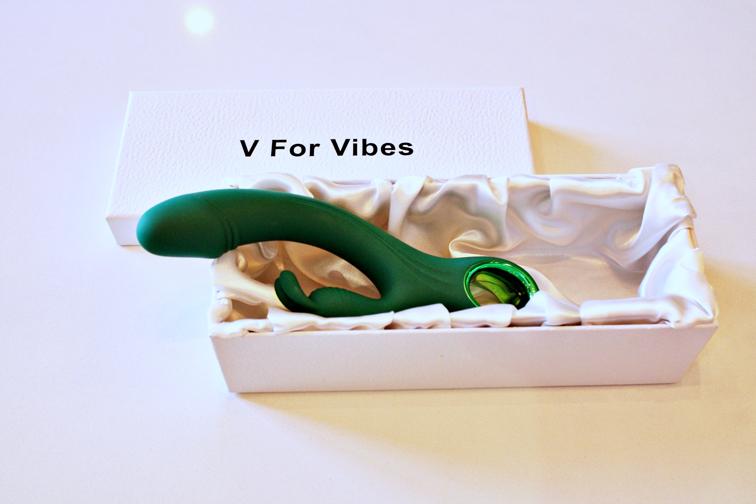 Green Dual Rabbit Vibrator - Lympha | V For Vibes