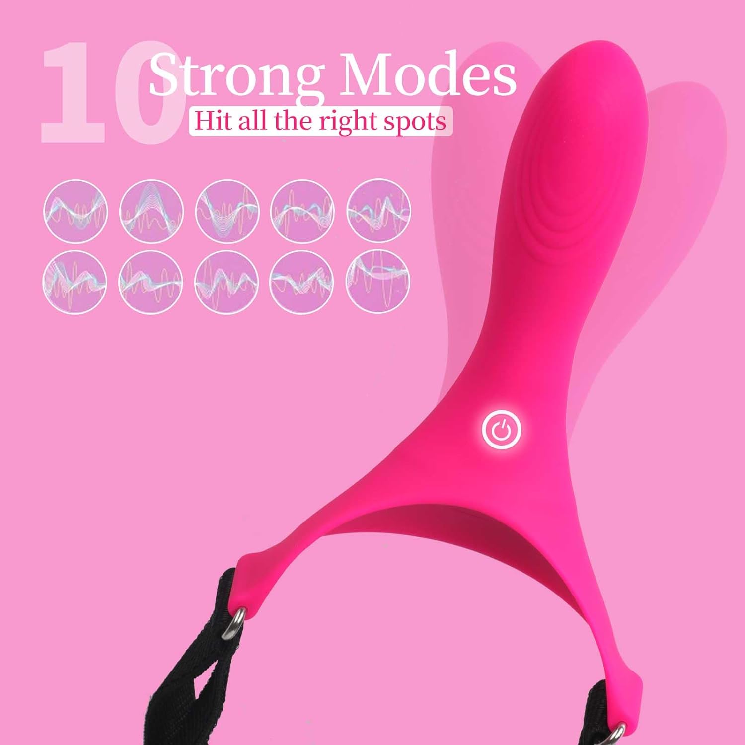 MaskedEuphoria Strap-On Vibrating Dildo