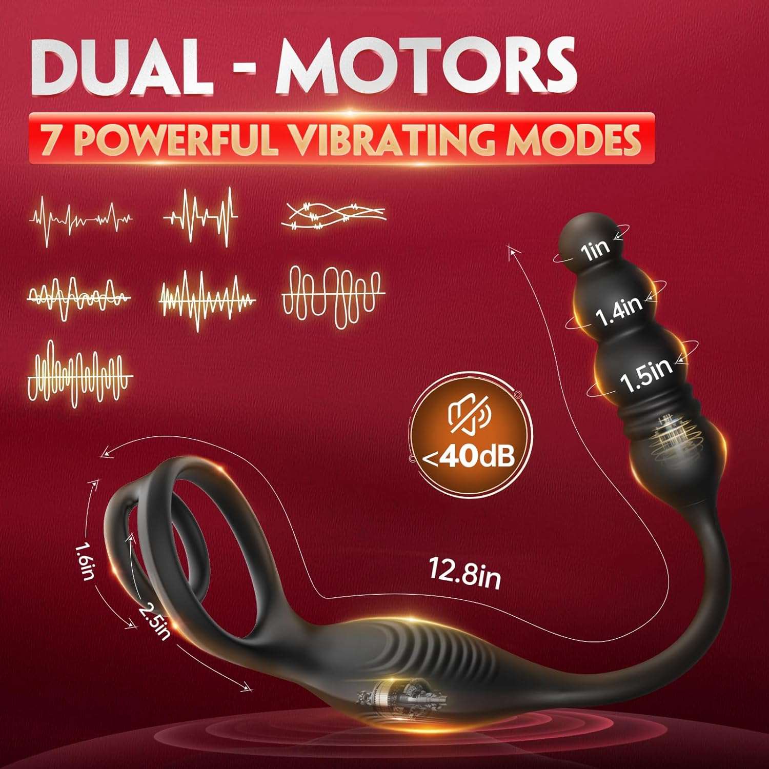 MotionMaster Dual Vibrating Prostate & Ring Massager