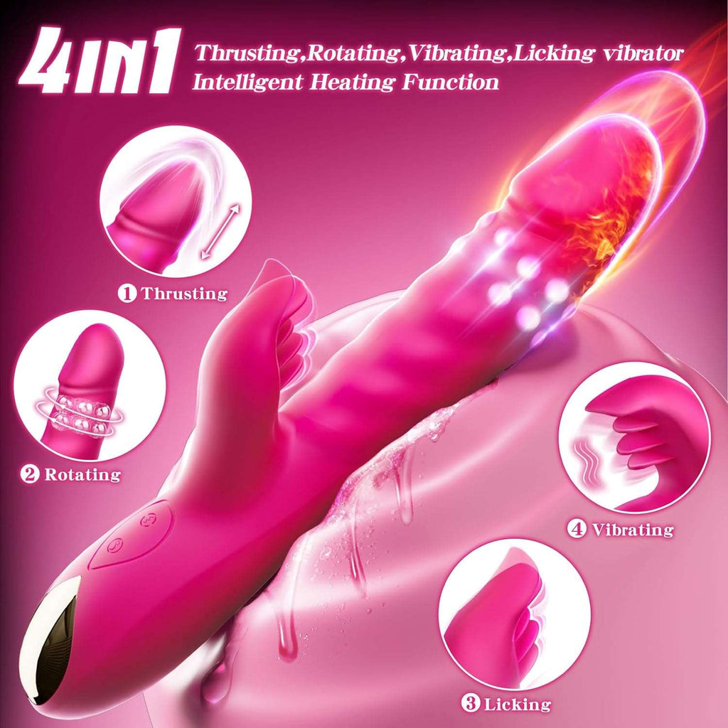 MotionRover Thrusting & Rotating Pleasure Dildo Vibrator