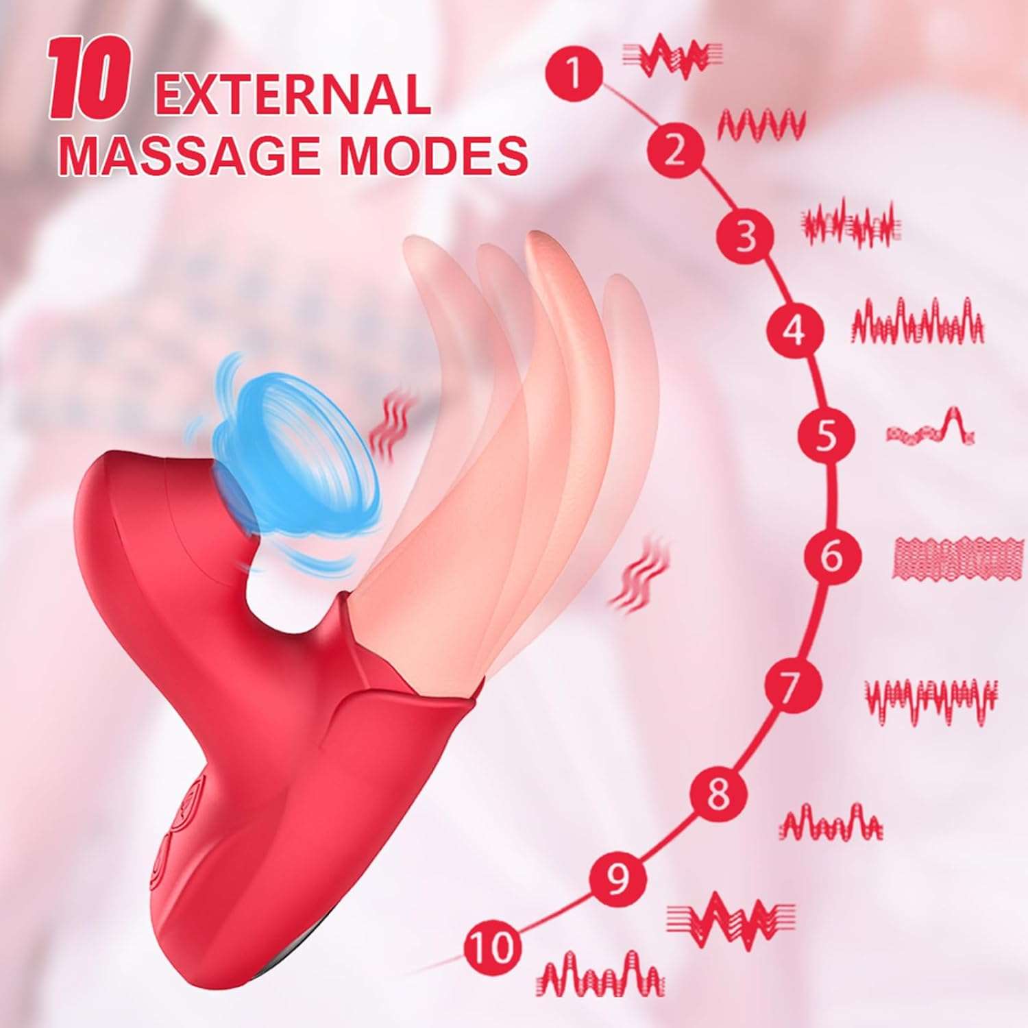 MotionWave Intense Tongue-Licking Sensation Vibrator