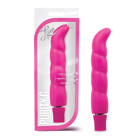 Luxe Purity G Silicone Slimline G-Spot Vibrator Pink