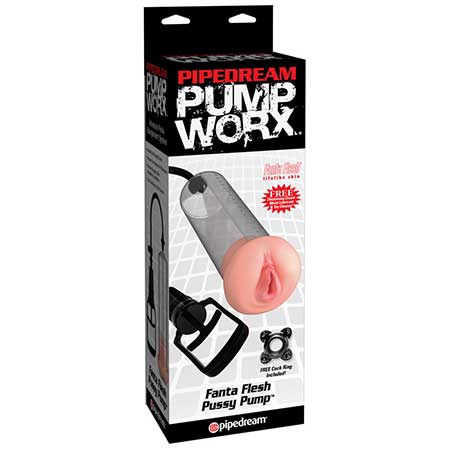 Pump Worx Fanta Flesh Pussy Pump Beige/Clear