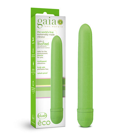 Gaia Eco Slimline Vibrator Green