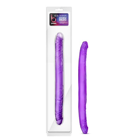 B Yours 16 in. Double Dildo Purple