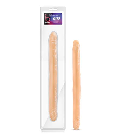 B Yours 16 in. Double Dildo Beige