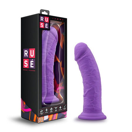 Ruse Jammy Realistic 8 in. Silicone Dildo Purple