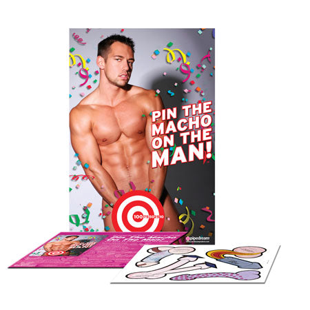 Bachelorette Party Favors Pin The Macho On The Man Game
